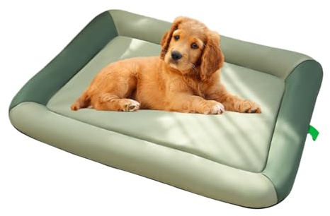 Kustimantu Cama Impermeable para Perros – Base Lavable para Perros | Cojín de Descanso Suave Transpirable para Coche Dormitorio, Almohadilla para Cachorros de Alta Elasticidad