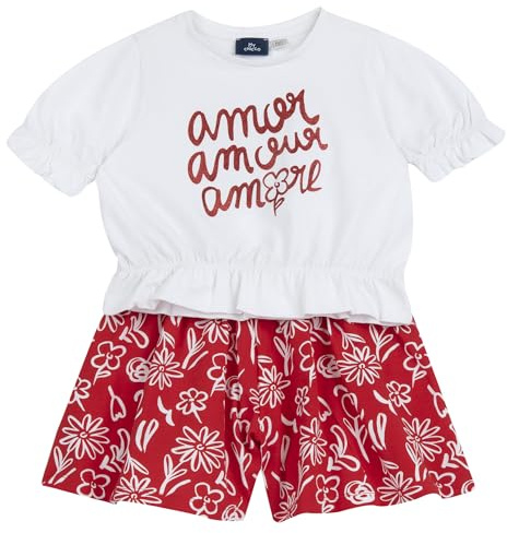 Chicco Completo con T-shirt e Pantaloncini Bambine e ragazze in morbido tessuto - colorata stampa all-over 261