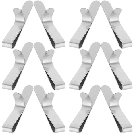 ABOOFAN Lot de 12 Pinces Réglables en Acier Inoxydable pour Cercles à Pâtisserie 6-10 CM de Hauteur Accessoires de Pâtisserie pour Fixation D’Anneaux à Mousse et Moules à Gâteau Outil