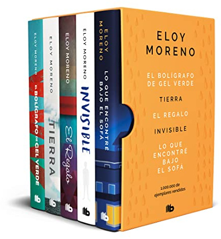 Eloy Moreno (Estuche con: El bolígrafo de gel verde | Tierra | El regalo | Invisible | Lo que encontré bajo el sofá)