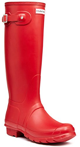 Hunter Stivali originali Tall classic, unisex – adulti in gomma con gambo alto, Colore: rosso, 40 EU