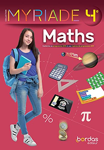 Myriade - Mathématiques 4e - Manuel élève - Edition 2021