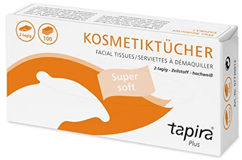 Tapira Kosmetiktücher 2-lagig, weiß, 20 x 21 cm
