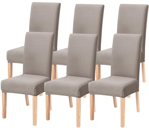 JuneJour Chair Covers for Dining Room,Elastic Stretch Modern Chair Cover Spandex Fabric Washable Removable Seats Slipcovers,for Kitchen,Dining Room,Wedding Decor,Hotel,Restaurant