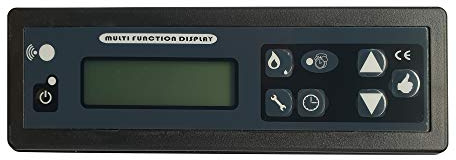 NEMAXX® Displaykontroller V02.02 för pelletskamin P9 – original styrningsenhet & reservmodul för drift och effektiv kontroll (upp till 11 kW)