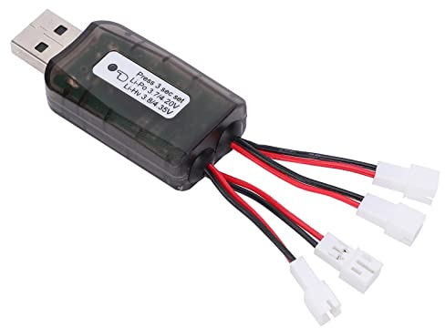 CHICIRIS Vatos Ladegerät USB, Lithium Akku Ladegerät für RC USB Akku Ladegerät Akku Ladegeräte für RC Auto Boot Flugzeug Modell Zubehör