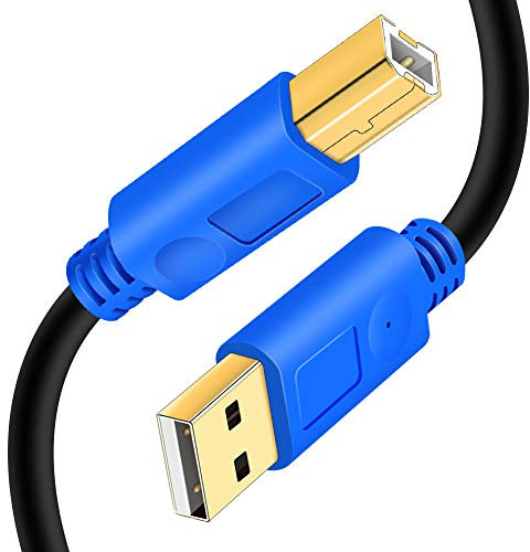 Hanprmeee Druckerkabel USB 2.0 auf USB B 4 m, Druckerkabel für Drucker und Scanner (4 m)