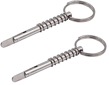 VOANZO pièces goupilles à Ressort Marines en Acier Inoxydable 5x5mm 316 goupilles à dégagement Rapide en Acier Inoxydable goupilles de Langue de Bateau pour charnières de Pont supérieur de Navire