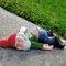 SXFENG Garden Gnome Statue - Naughty and Funny Outdoor Ornament, Indoor or Outdoor Decorations, Resin Statues (Green)