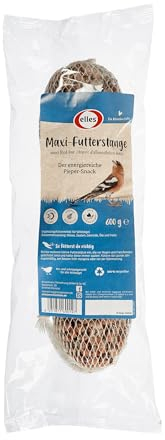 Elles Maxi-Futterstange 600g I Hochenergetischer Vogelsnack | 100% Natürliche Zutaten | Ideal für Ganzjahresfütterung | Einfach aufzuhängen | fettreich & lecker