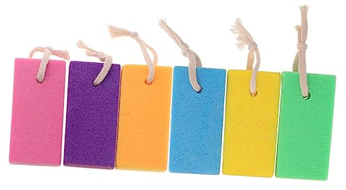 POPETPOP 6stücke Bimssteine Zur Hornhautentfernung Effektive Fußpflege Mit Natürlichen Pumice Für Männer Und Frauen Zum Peelen Von Abgestorbener Haut Farben Zufällig