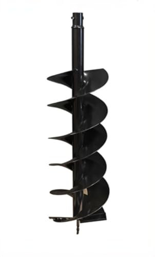 Luxuypon 200mm*800mm Earth Auger Drill Bit Compatible with Petrol Planting Post Hole Digger Power Tool Accessories 20cm Width (Double Blade)