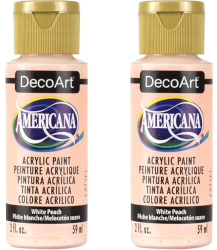 Deco Art Americana Acrylic Multi-Purpose Paint, Hi-Lite Flesh,59 ml (Pack of 2),Beige