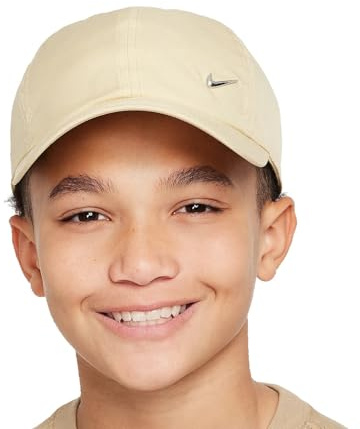 Nike Dri-Fit Club Unstrukturierte Metall-Swoosh-Cap Für Kinder, Team Gold, FB5064-783, 1SIZE