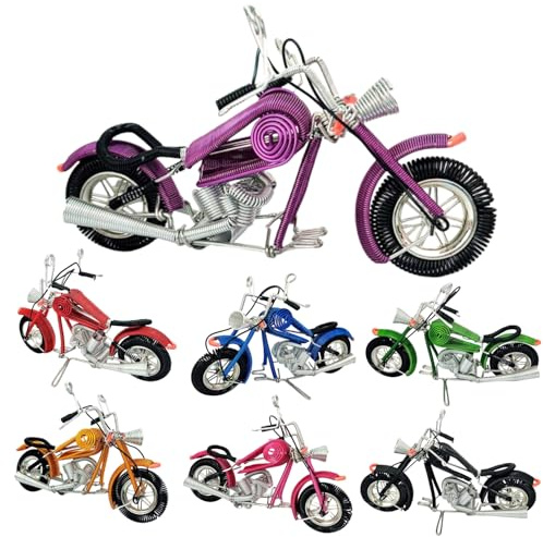 Vyloky Liten Harley motorcykelmodell, 21 x 12 cm, 8 färger tillgängliga, bordsdekoration, lätt och bärbar, samling och visning (set på 8)