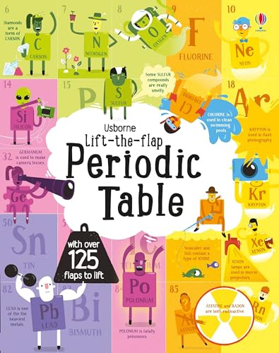 Lift-the-Flap Periodic Table: An Interactive Usborne Book About the 118 Elements for Children (Ages 7-10) (See Inside)