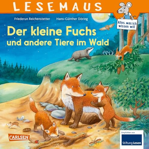 LESEMAUS 181: Der kleine Fuchs und andere Tiere im Wald: Erstes Wissen über heimische Tiere | für Kinder ab 3 (181)