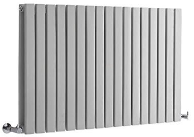 Milano Capri Light Grey Horizontal Double Flat Panel Radiator - 635mm x 1000mm