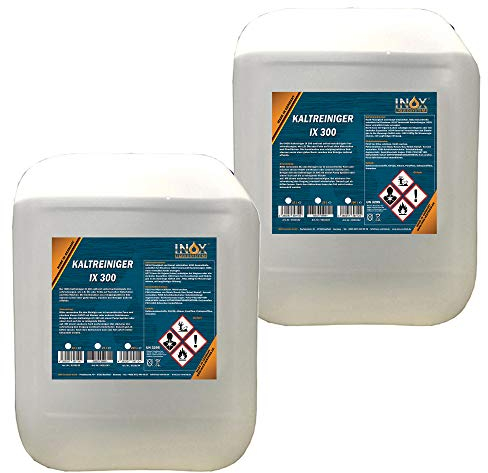 INOX® IX 300 Kaltreiniger 2x10L - Motorrad Reiniger entfernt Öl, Teer & Fett rückstandsfrei - nicht korrosiver Auto Reiniger - hochwirksames Motor Reinigungsmittel
