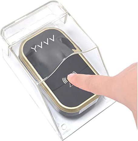 Copertura per Campanello Senza Fili da Esterno, Protezione Esterna Trasparente Impermeabile Trasmettitore senza fili Montato a Parete, Adatto a Tutte le Condizioni Atmosferiche (solo Copertura)