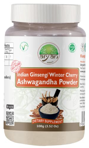 ARYAN HERBALS Ashwagandha (Winter Cherry) Powder 100gm