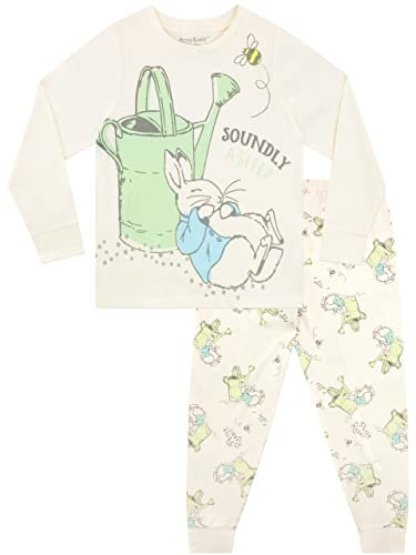 Peter Rabbit Kids Pyjamas for Boys or Girls Cream 4-5 Years