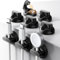 LISEN Magnetic Cable Clips 8-Pack Wire Tidy, Magnetic Cable Holder Office Desk Tidy Organizers and Accessories with 4 Extra Strong Adhesive Pads, Wire Management for Home, Wall, Car, Bedside, Outdoor