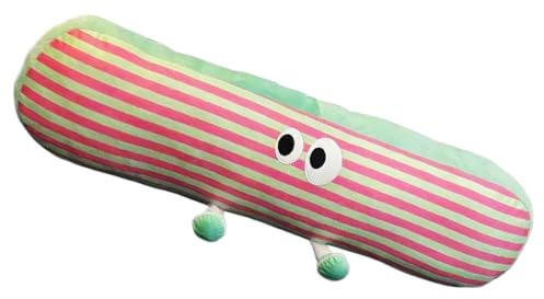 Almohada De Abrazos Completos Para El Cuerpo - Almohada Cómodo Largo Estiramiento, Cojín De Sueño Suave | Almohada De Abrazos Rayados Para Descanso Lateral, Soporte Lumbar Desmontable, Pierna