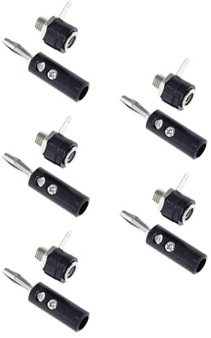 Zqxnt Fiche banane mâle et femelle J072 4 mm connecteur mâle insertion fiche banane modèle borne de liaison