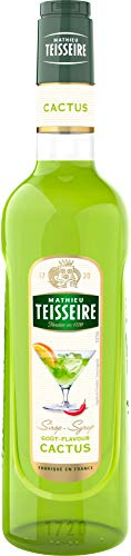 Sirop de Cactus Mathieu Teisseire, pour boissons cocktails avec ou sans alcool, sodas bouteille de 70cl