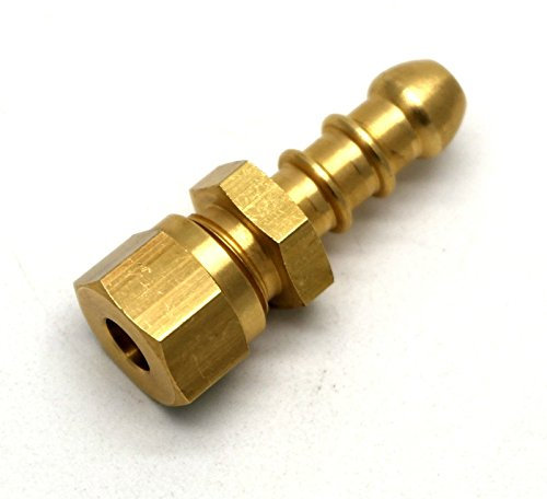 British Made 1/4 Compression Fitting to Lpg Fulham Nozzle to fit 8mm I/D Hose