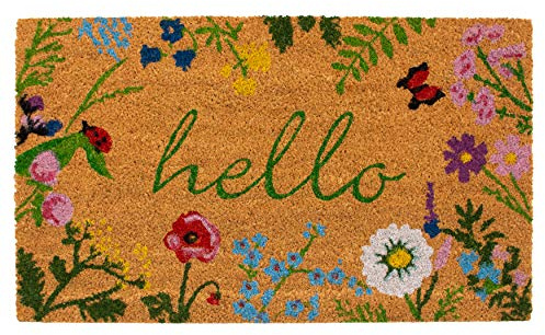 Calloway Mills AZ105991729 Floral Hello Doormat, 17 x 29, Multicolor