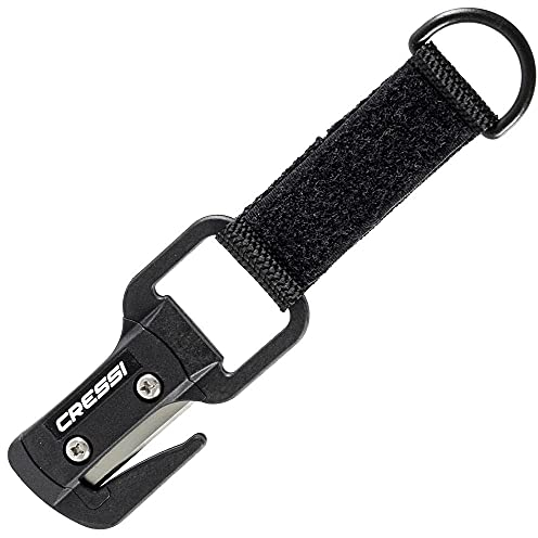 CRESSI Unisex-Adult Schnurschneider (Reinigungswerkzeug) Unterwasser-Schneidwerkzeug, Schwarz/Metallisch, One Size