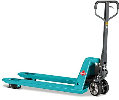 Ameise Hubwagen PTM | 2.500 kg Tragkraft | 1.150 mm Gabellänge | Lenkrad/Gabelrolle aus robustem Polyurethan | Tandem-Gabelrollen | Palettenhubwagen