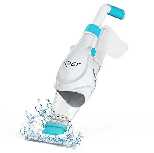 AIPER Aspiratore Piscina, Aspirapolvere per Piscina Senza Fili, Autonomia di 60 Minuti, Pulizia Profonda e Forte Aspirazione, Ideale per Piscine Fuori Terra e Interrate, Vasche Idromassaggio, Spa