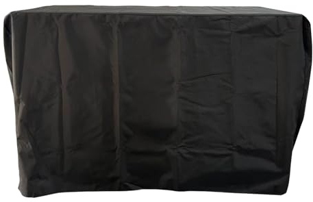 Everdure Abdeckung für Pizzastation, sichere Abdeckung mit UV-Schutz und Klettverschlüssen, wasserdichtes Futter und 4-Jahreszeiten-Schutz, schwarz, 144,8 cm L x 66 cm B x 96,5 cm H