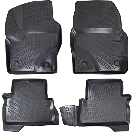 fussmattenprofi.com 3D Gummimatten Set für Ford Kuga 2 (II.Gen) Baujahr 2012-2019 | Extra Hoher 5cm Rand Allwetter Auto Fussmatten I TPE Geruchlos rutschfest Fußmatten Zubehör