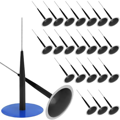 QWORK® 24er-Set Reifenpflege Reparaturset, Reifenpilze mit 50 mm Patche und 6mm Stange, reifenreparaturset für Autos, Lastwagen und Traktoren