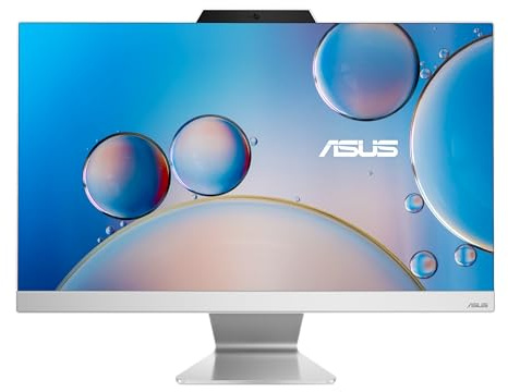 ASUS A3402 All-in-One Desktop, 2024, 23.8 1920 x 1080 IPS 60Hz Touch, Intel Core i5-1235U 10-Core, Intel Iris Xe Graphics, 16GB DDR4, 1TB SSD, Windows 11 Pro, Wi-Fi, BT 5.3, 720p Camera, White