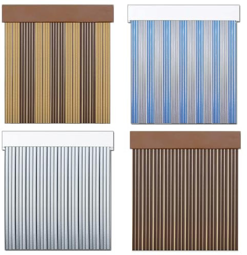 Tenda a nastro in PVC anti mosaca | Personalizzabile in dimensioni e colori | Montante in alluminio | Facile installazione | PERTONI TENDE