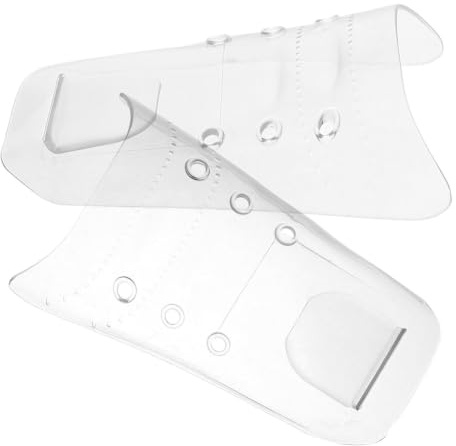 OFFSCH Couvre-chaussures Protection Anti-fragmentation Coiffeur en Plastique Réutilisable pour Lacets, pour Coupes de Cheveux à Domicile en Intérieur