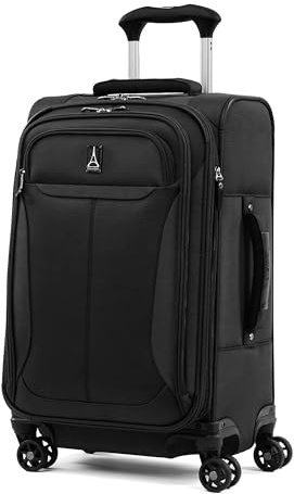 Travelpro Tourlite Softside 21 Expandable Luggage with 4 Spinner Wheels, Lightweight Suitcase, Carry-On, Black