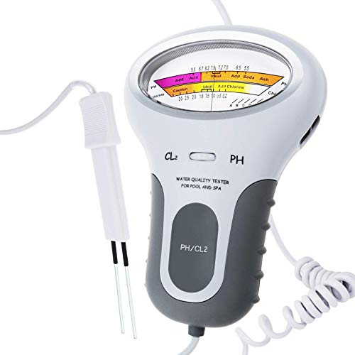 Portable Eau Qualité Analyse Chlore & PH Mètre Nager Bassin Testeur Surveillance Analyseur