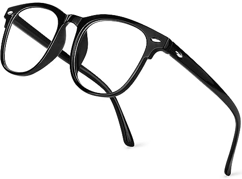 Aomig Blue Light Blocking Glasses, 1 Pc Anti Blue Light Computer Gaming Glasses for Women Men, Lightweight Blue Light Blocking Reading Filter UV(Black)