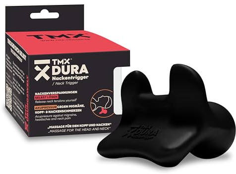 TMX® DURA – Nackentrigger | Zur Eigenbehandlung von Nackenschmerzen, Halswirbelsäule l Kopfschmerzen, Migräne, Schwindel & Tinnitus l Akupressur für den Nacken l Der Nackenspezialist Made in Germany