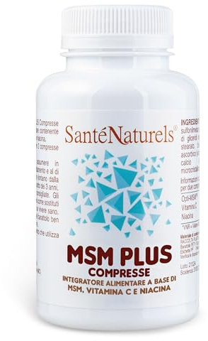 MSM Plus ● Metilsulfonilmetano (Zolfo Alimentare) Puro 99,9% ● 100 Compresse ● Supporto per Articolazioni, Ossa, Unghie, Muscoli e Capelli