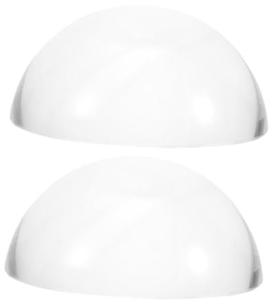 IWOWHERO 2stücke Glas-halbkugel Briefbeschwerer Kalligraphie Papiergewicht Für Schreibtisch Dekoration Klare Glas Dome Gewicht Für Malerei Schreiben Elegantes Design Für Büro Und Zuhause