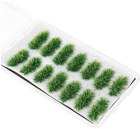 HOMSFOU Touffes d'herbe Statiques Miniatures pour Modélisme Décoration de Paysage Gazon Artificiel Réaliste Bricolage pour Table de Sable Jardin Miniature Accessoires de Train