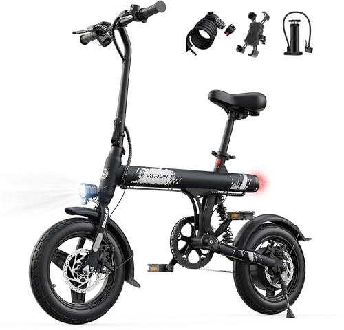 VARUN E Bike, 14 Zoll E-Bike Herren Damen mit 36V 280.8Wh Akku, 250W Motor, Ebike Klapprad mit 3 Fahrmodi, Integrierte Nabe, LCD-Display, Mini Elektrofahrräder E-Klapprad mit Reichweite Max 45 KM