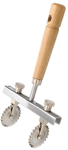 Eppicotispai Aluminium and Stainless Steel Double Adjustable Pastry Wheel